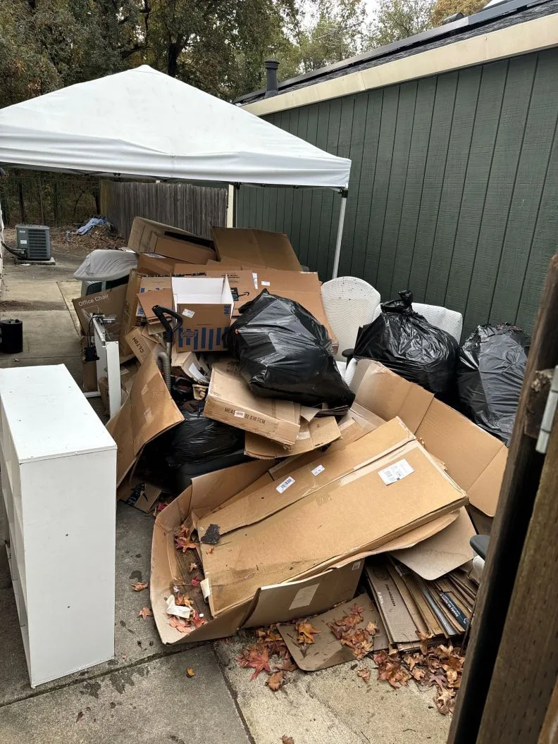 cardboard removal roseville ca
